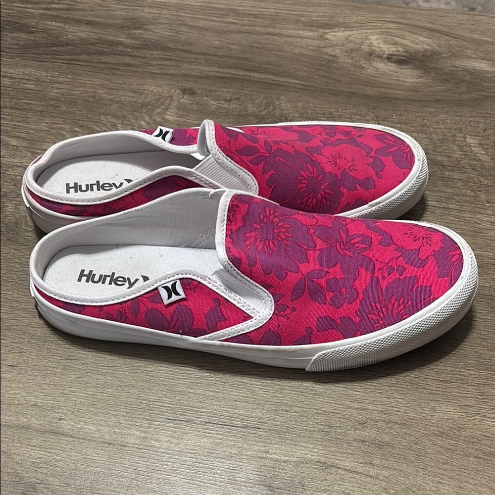 Hurley Kayo Pink Floral Slip-On Shoes